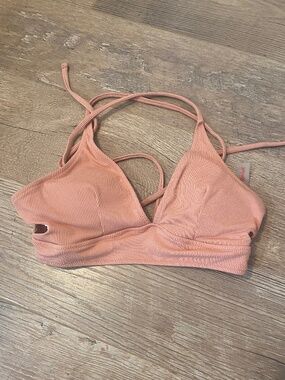 Women’s Romwe XS Pink Bikini Swim Top Tie Back